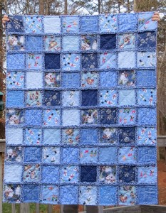 Blue Rag Quilt