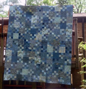 Jay and Samantha' Blue-Grey Quilt