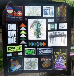 Jonathan DeMart's T-Shirt Quilt