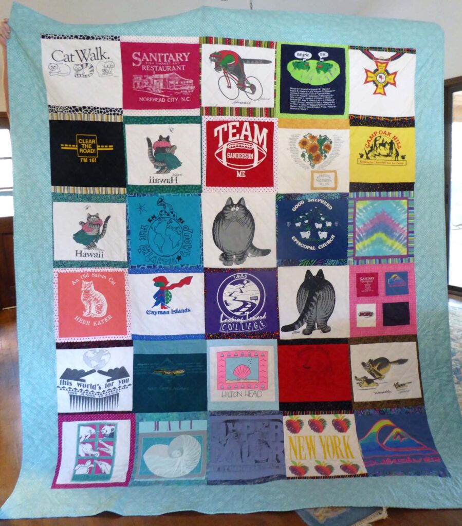 Carol Cato's T Shirt quilt