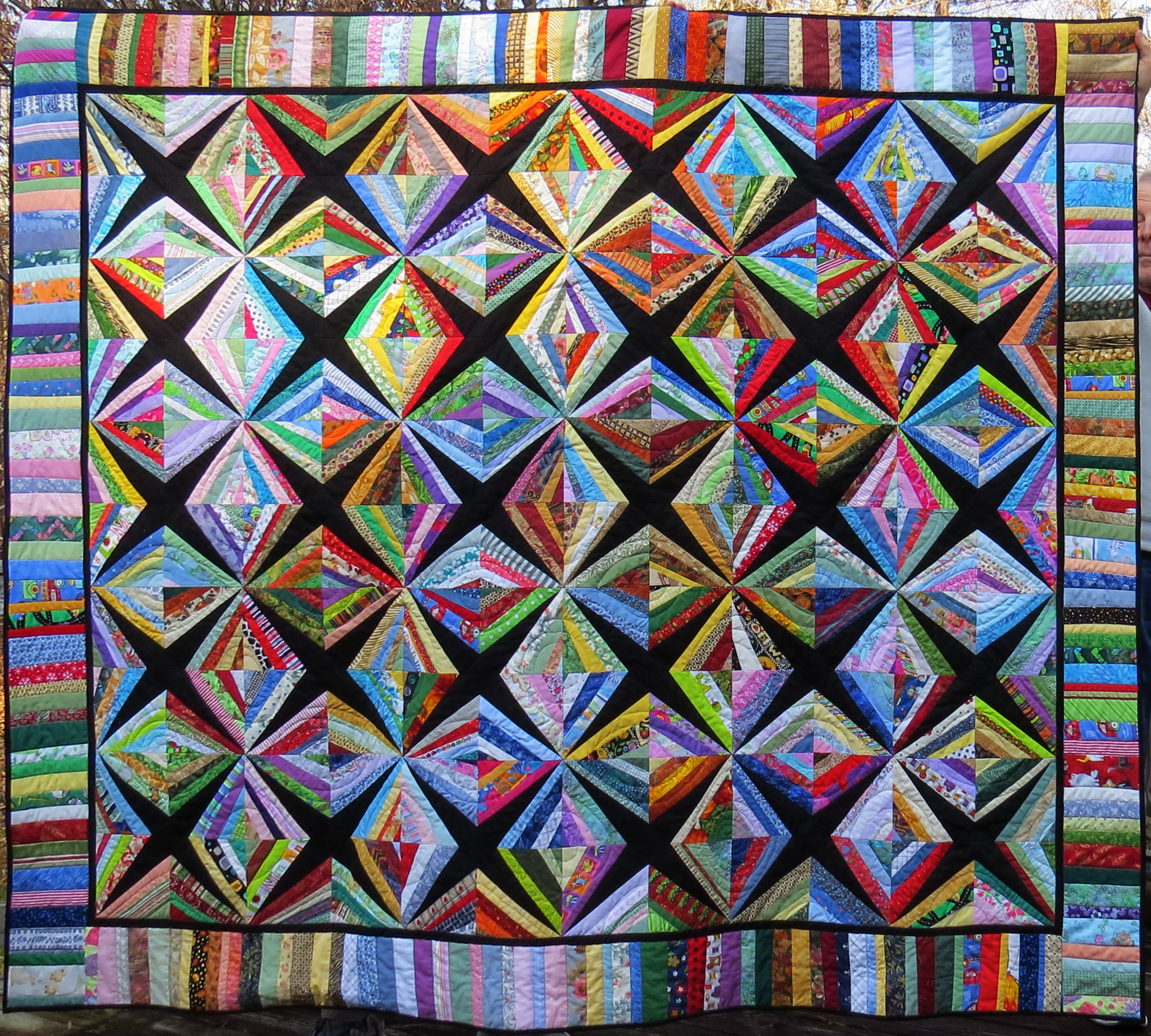 Diamond String Quilt - Quilts by Ann Sayre, Raleigh, NC